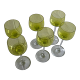 Suite de 6 verres à pied Baccarat