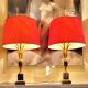 Pair of 70s Palm Tree Lamps Maison Boulanger