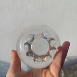 5 small ramekins in beaded and polka dot glass