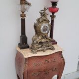 Louis XV Style Commode Stamped in Richly Decorated Rosewood Marquetry