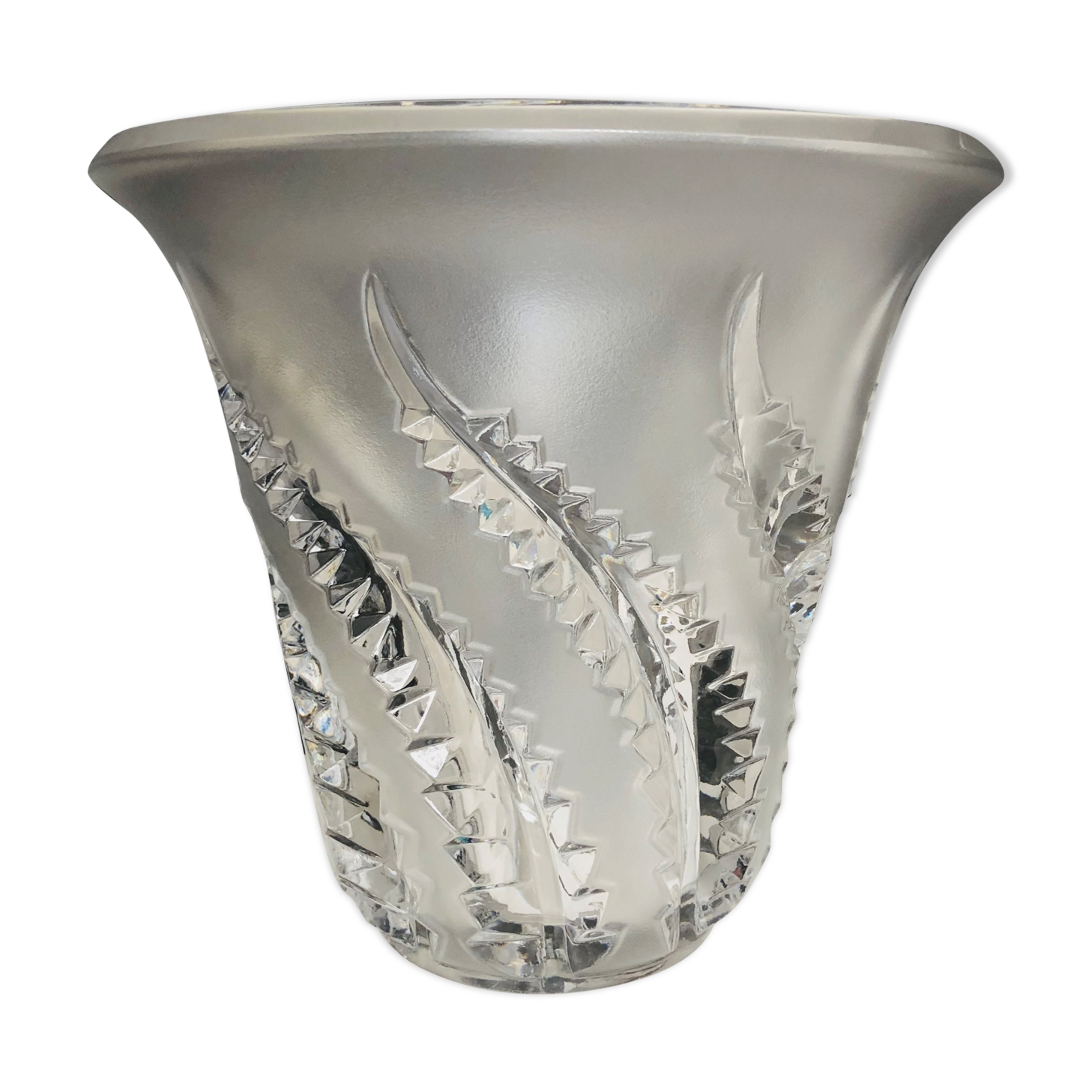 Lalique Vase with ferns