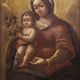 Antique Italian painting, Madonna and Child, from the 17th century