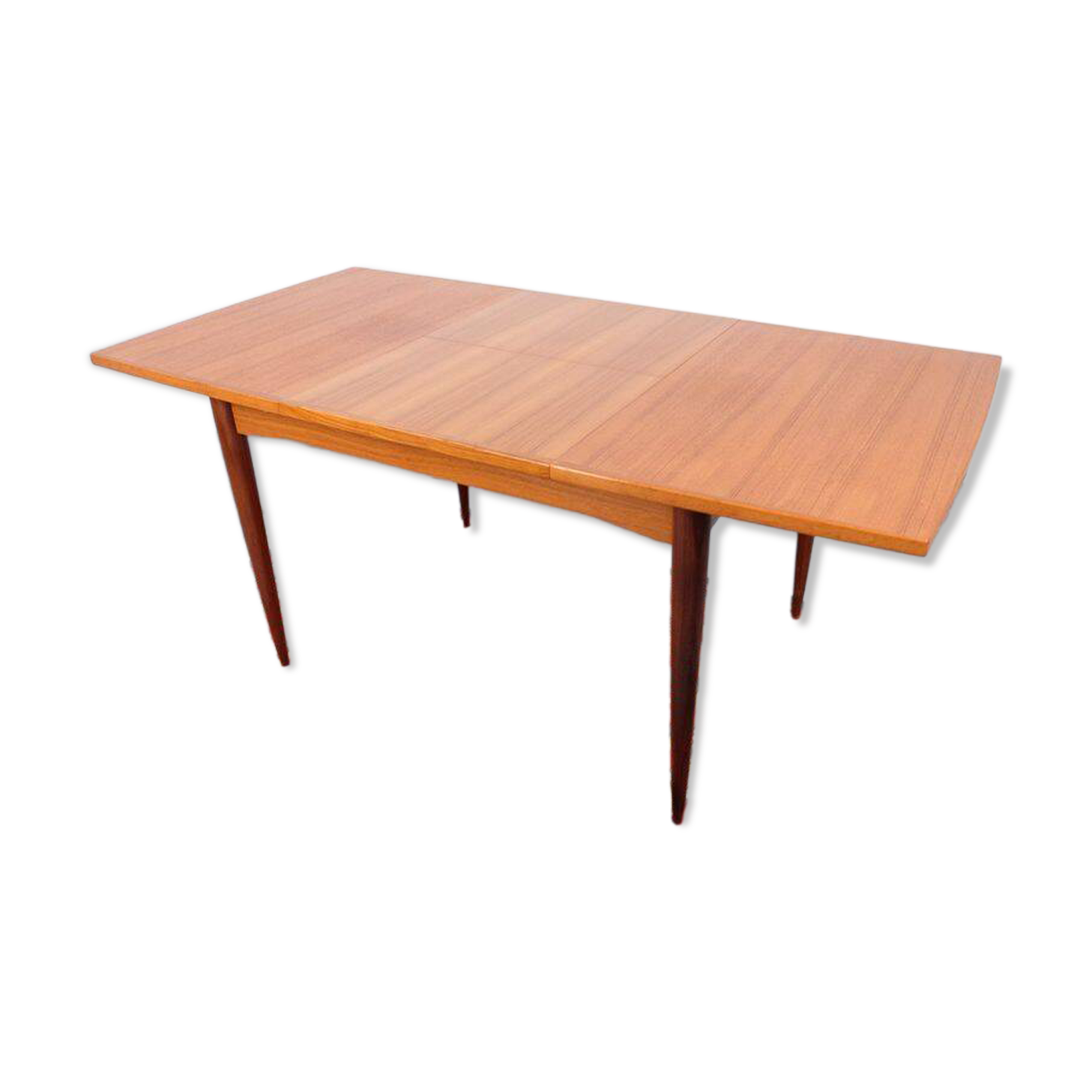 Vintage dining table from the 60s/70s, in teak, retro/vintage style, made of teak.