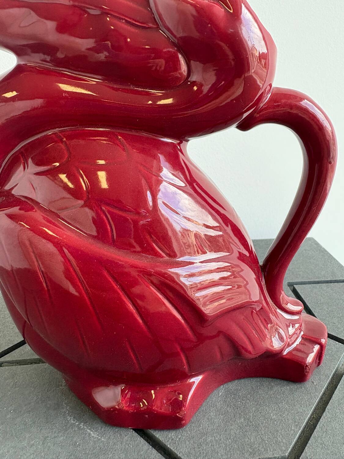Poët Laval ceramic zoomorphic pelican pitcher