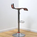 Pair of bar stools, industrial