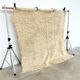Tapis Flokati vintage pure laine vierge carré 210 × 210 cm années 70