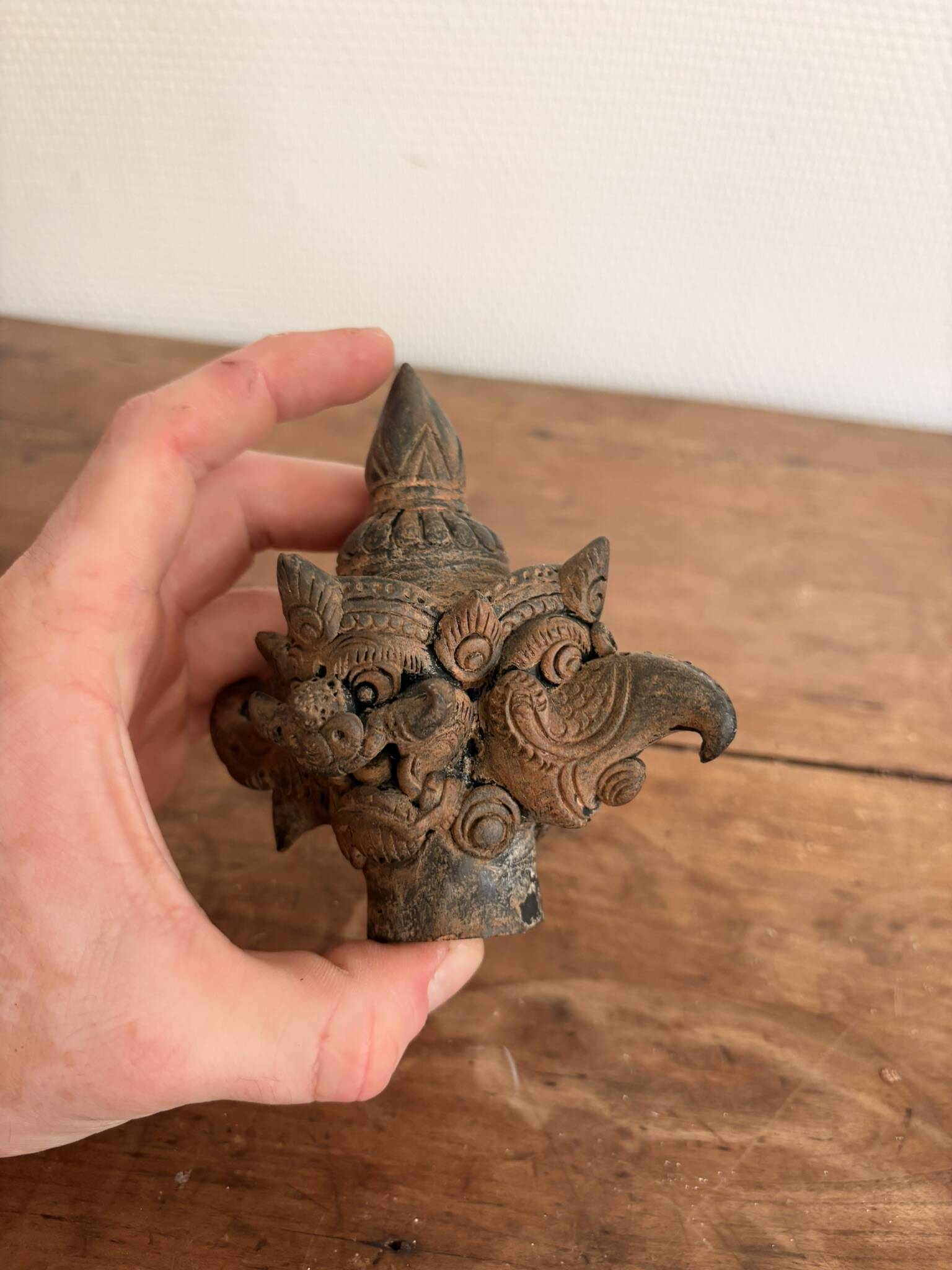 Trimurti Head Mask Deity Demon Kala Bird Garuda Indonesia Bali