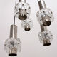 Vintage Chandelier Cascade Hanging Lamp with 5 lamps, 1960