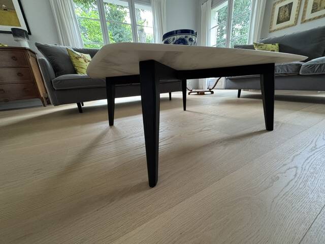 Imperial Line Prado coffee table – HPL White Marble – excellent condition