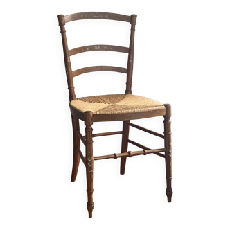 Antique molded wooden chair