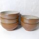 5 vintage stoneware bowls