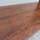 19th century solid walnut Burgundy farmhouse table with two drawers - 1m82