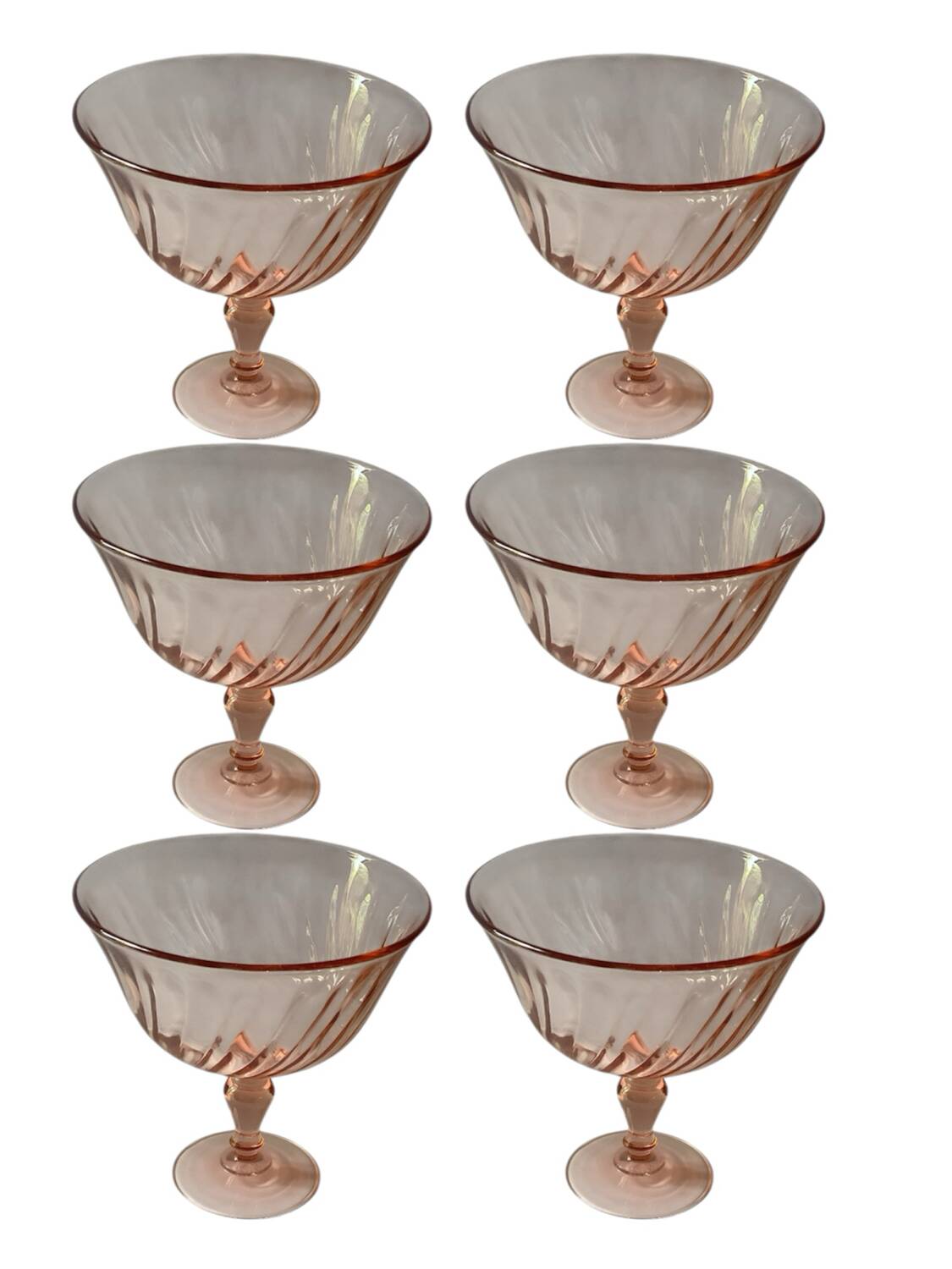 Set of vintage Rosaline pink glass bowls – Arcoroc