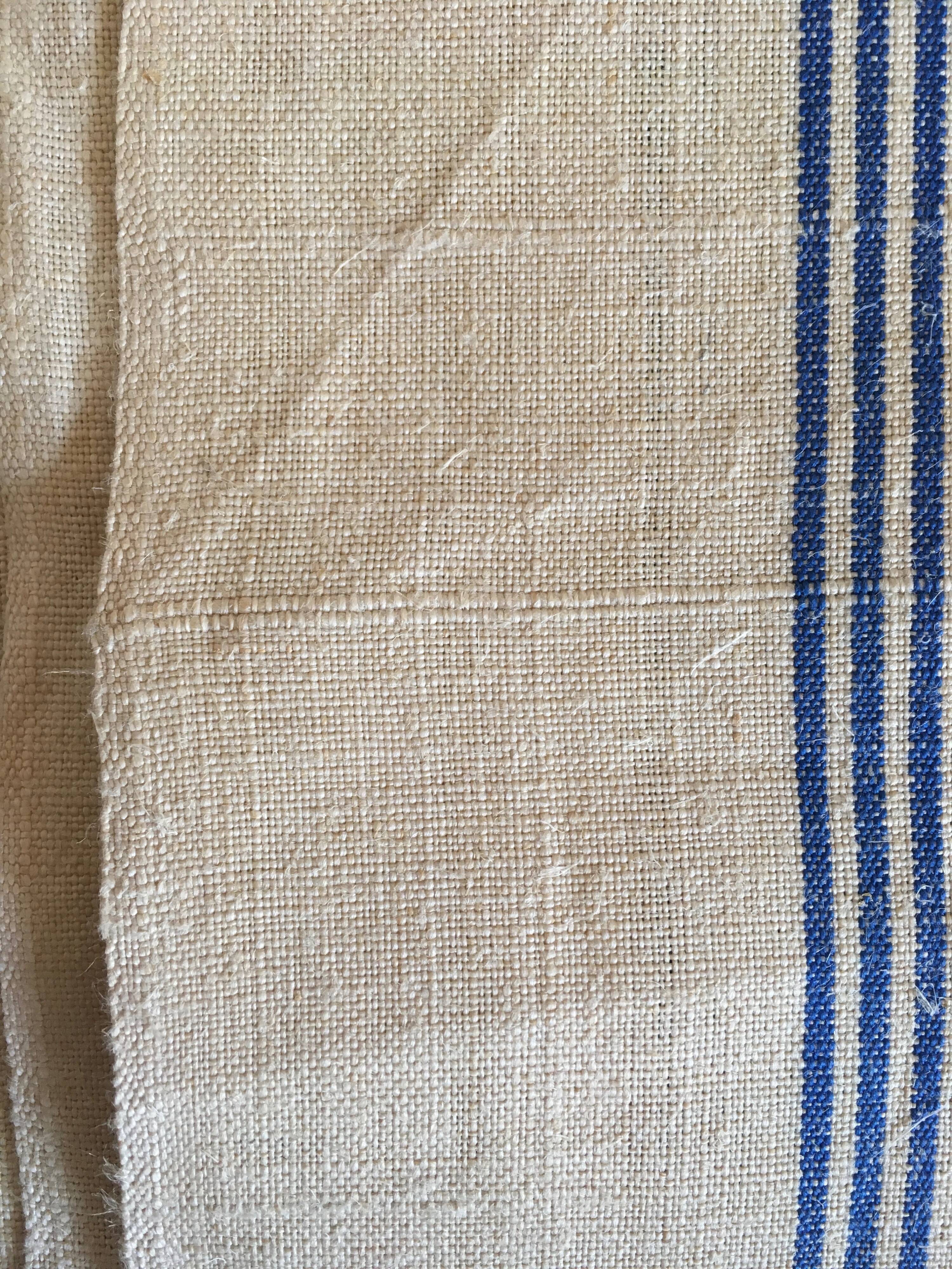 60s blue-bed linen towels
