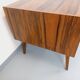 Double-sided executive desk in vintage Scandinavian style made of rosewood.