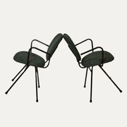 Paire de chaises avec accoudoirs  Jacques Hitier I Années 1950