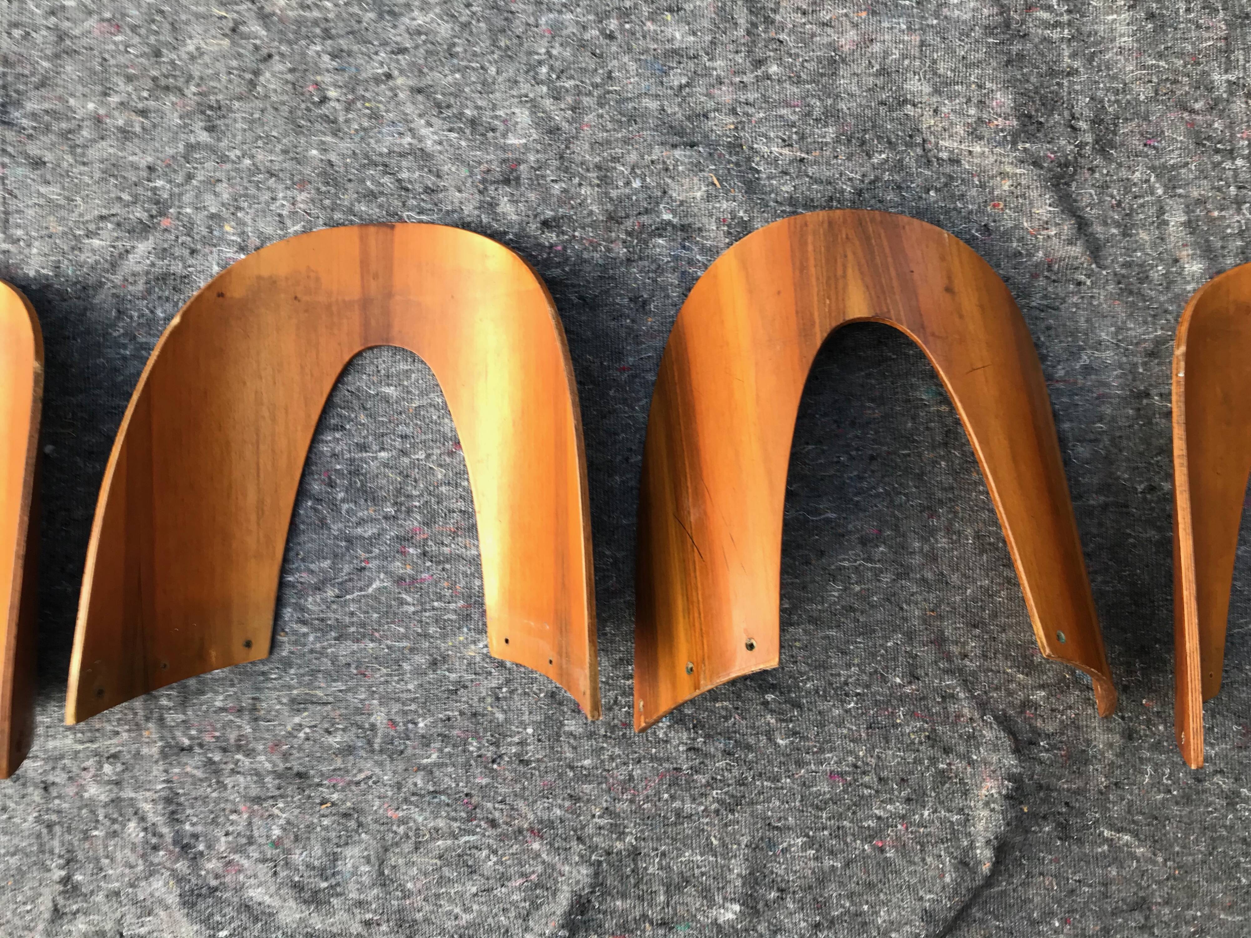 Ensemble de 10 chaises conçues par A. Suman, design tchèque, années 1960