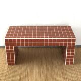 Ceramic tile bench
