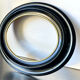 Black wooden oval frame
