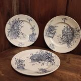 French vintage plate, R. Lafitte, Terre de Fer, Salins