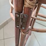 Vintage bamboo plant door