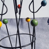 Black metal coat rack