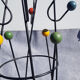 Black metal coat rack
