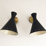 Pair of 1950s Italian wall light