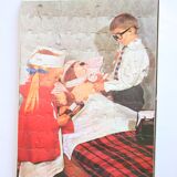 Vintage Jigsaw puzzle Poor Teddy by Arrow games, 1960s