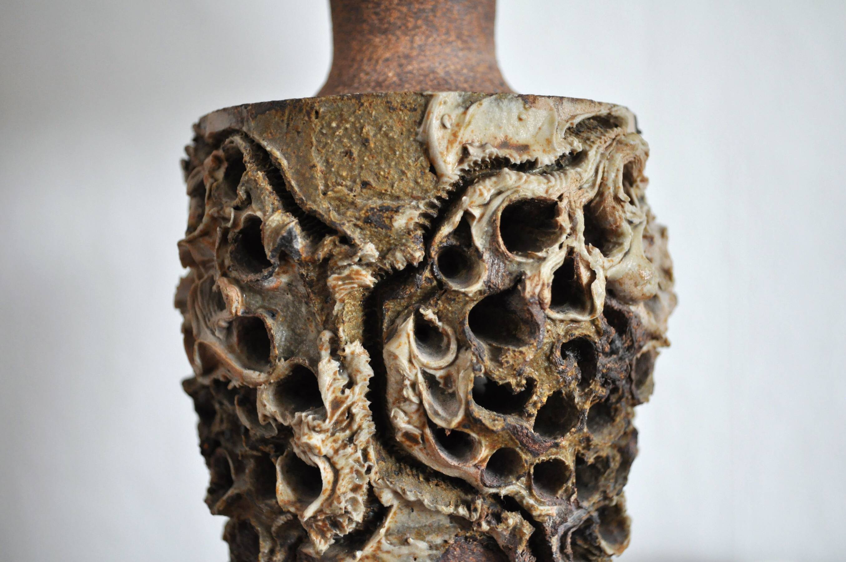 Unique Bodil Marie Nielsen Danish Modern Ceramic Table Lamp, 1960s