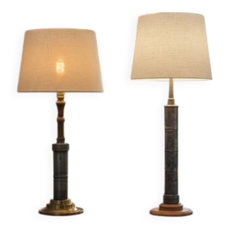Set of 2 industrial & curiosity lamps – tin clysters