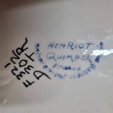 HB Henriot earthenware soup tureen, Quimper Brittany