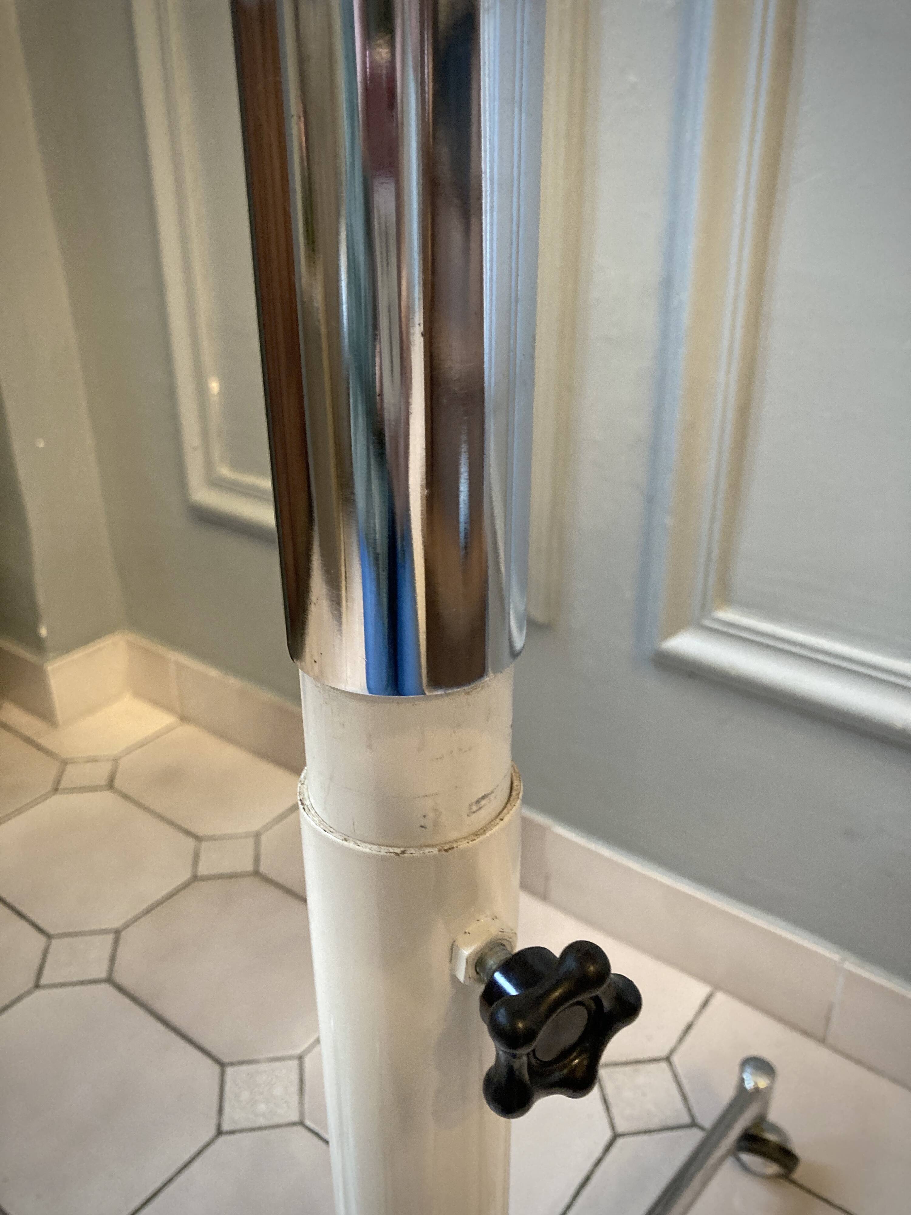 Side furniture with chrome wheels from the 60s