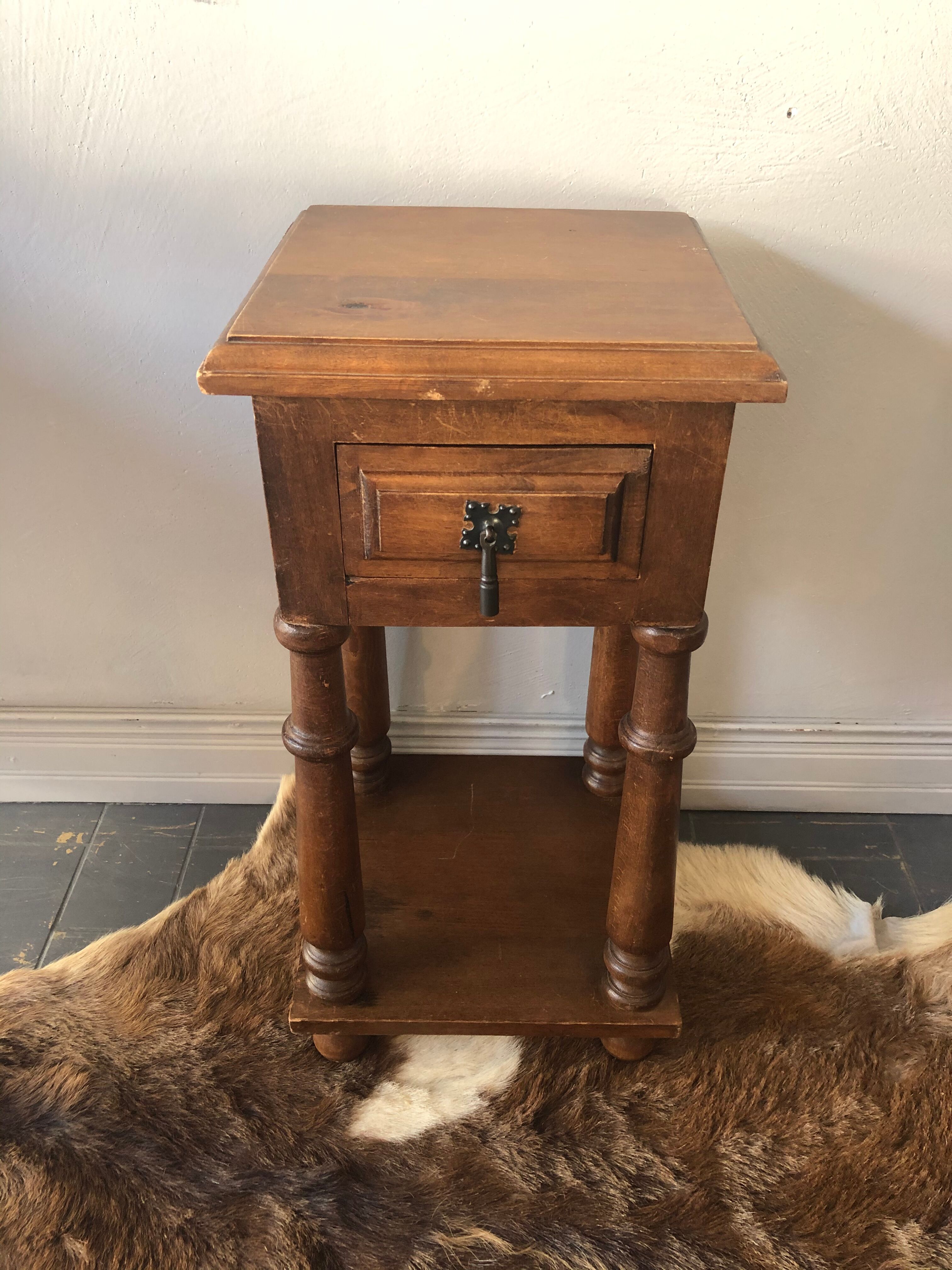 Old bedside table