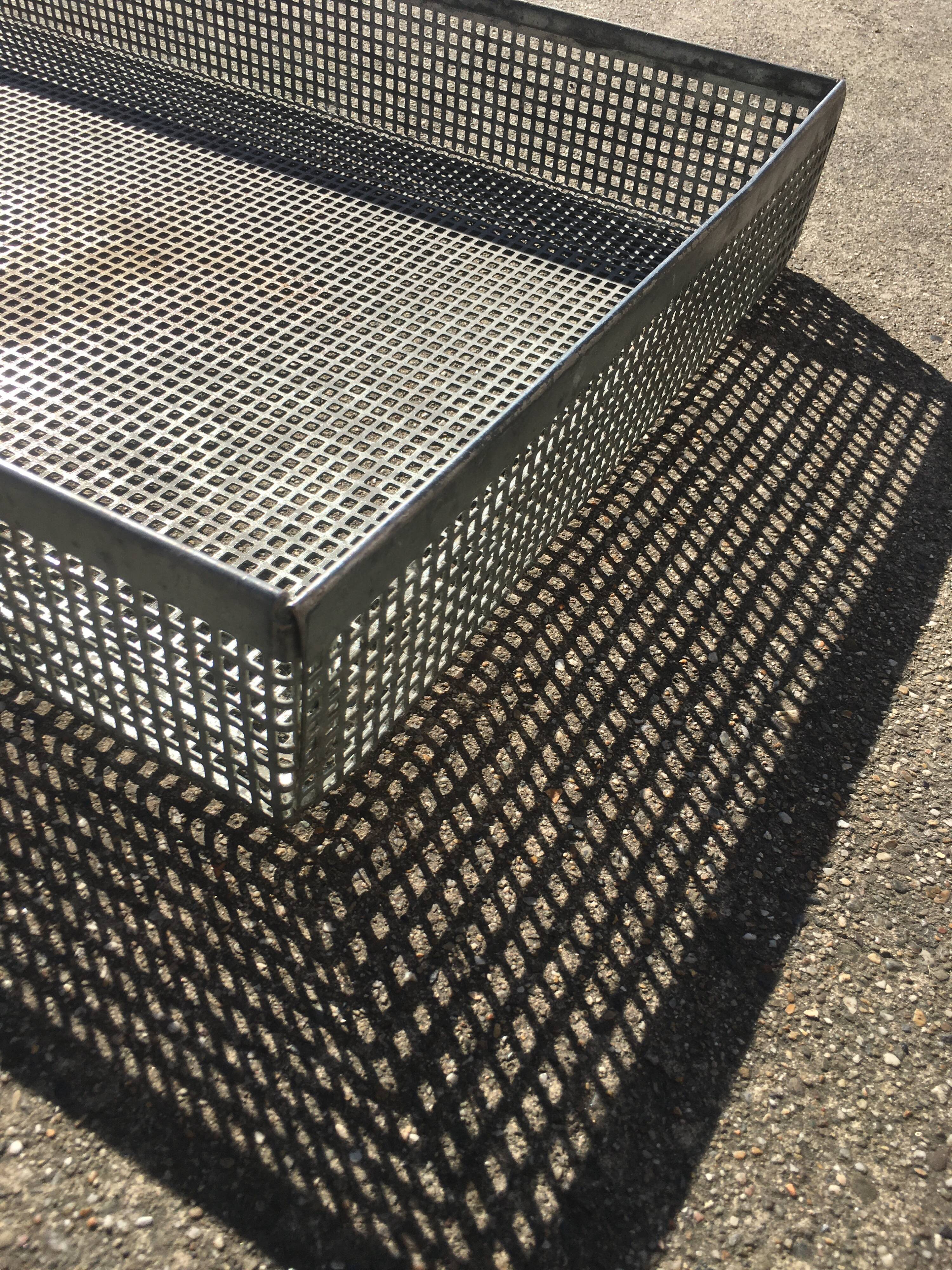 Galvanized iron bakery basket