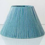 Fajalauza ceramic table lamp with hand-woven shade, Granada, Spain.