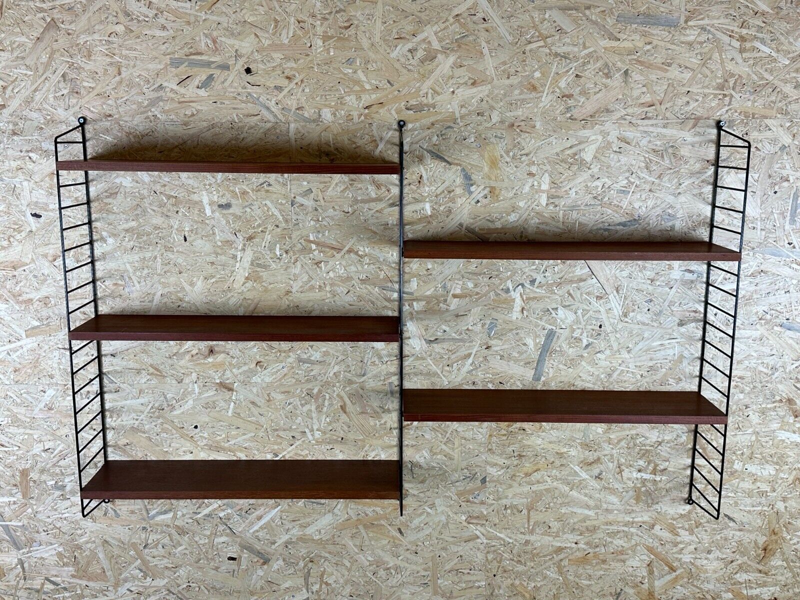 60s 70s teak string shelf module by Kajsa & Nils "Nisse" Strinning Sweden