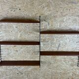 60s 70s teak string shelf module by Kajsa & Nils "Nisse" Strinning Sweden