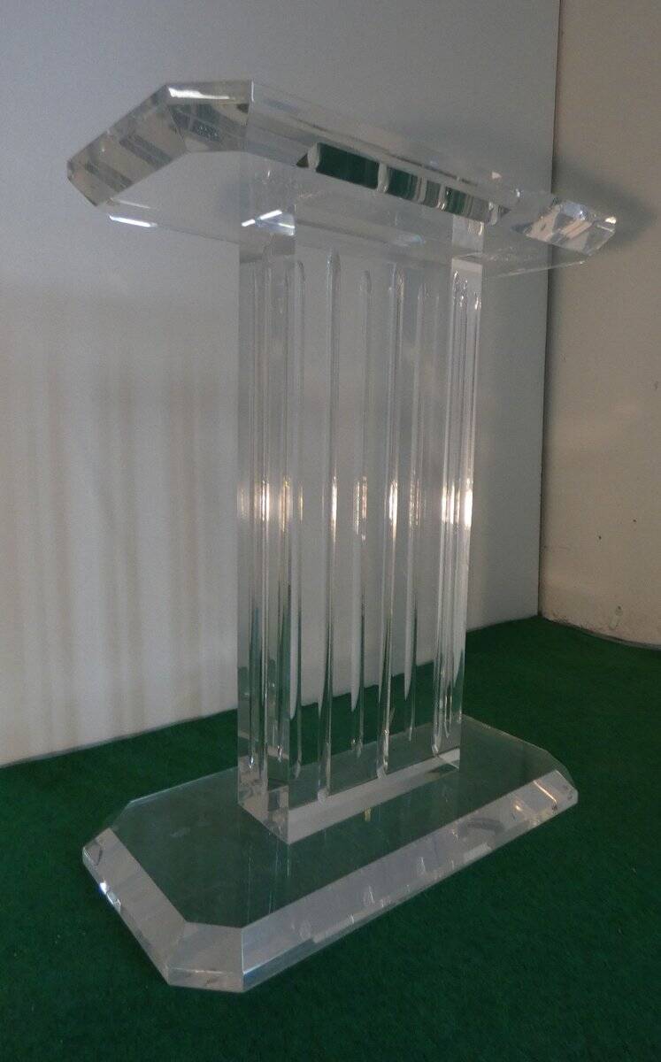 Sculptural base for acrylic glass table, Italy, 2000s