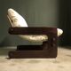 1980's Brazilian sling lounge chair.