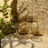 Luminarc smoked glass cups