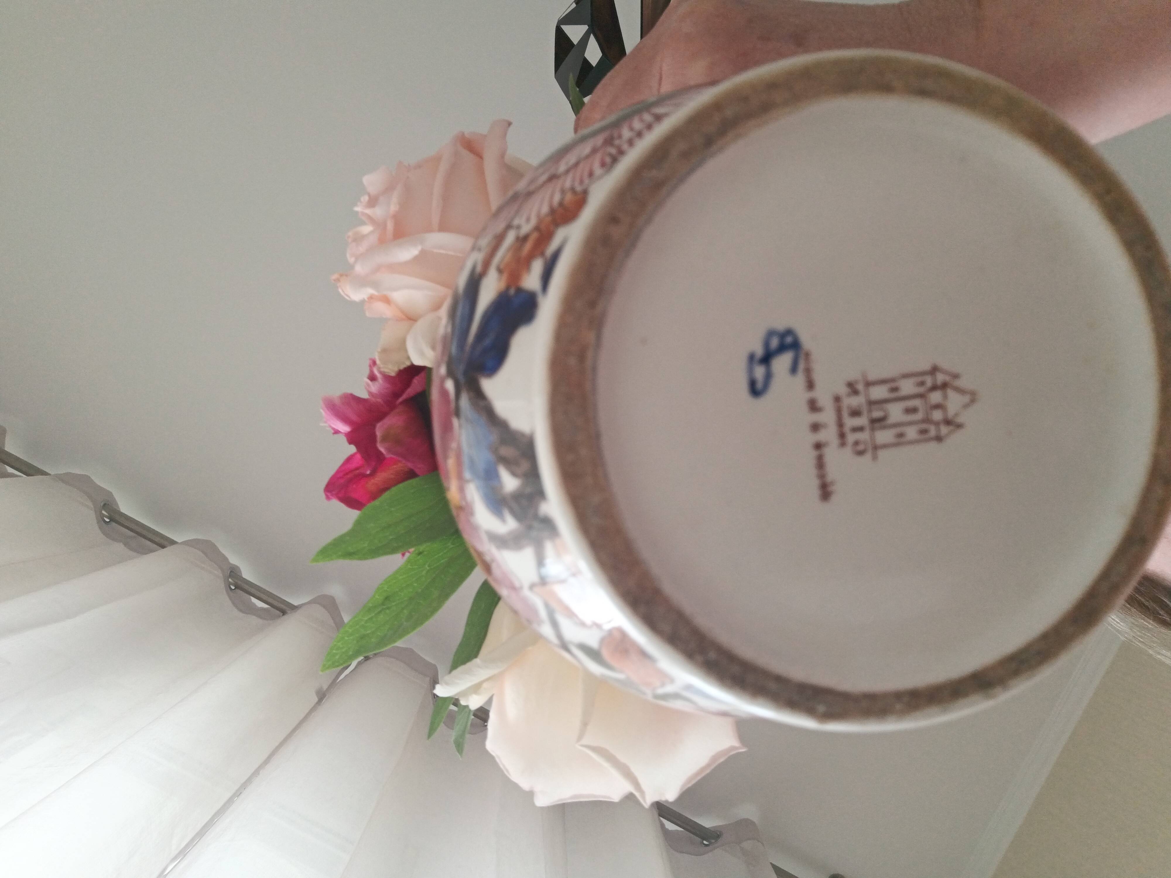 Pitcher with peony