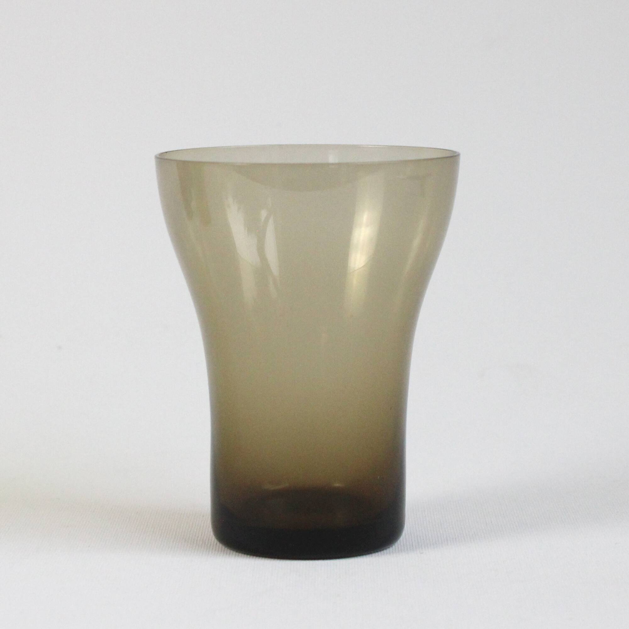 Set of 6 coloured vintage glasses - glassware from Boussu