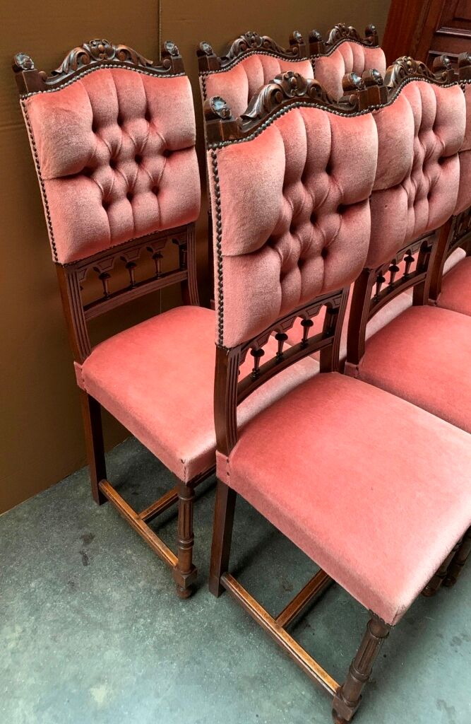 Set of six chairs.