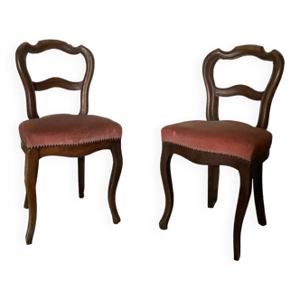 2 chaises de chambre Louis Philippe