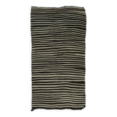 Kilim Turc Konya Vintage 154x260 cm Beige Noir Rayures
