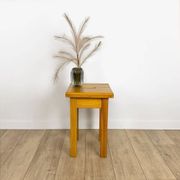 Tabouret en pin à fente années 80
