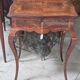 work table from the Napoleonic III era with marquetry of scrolls and patterns