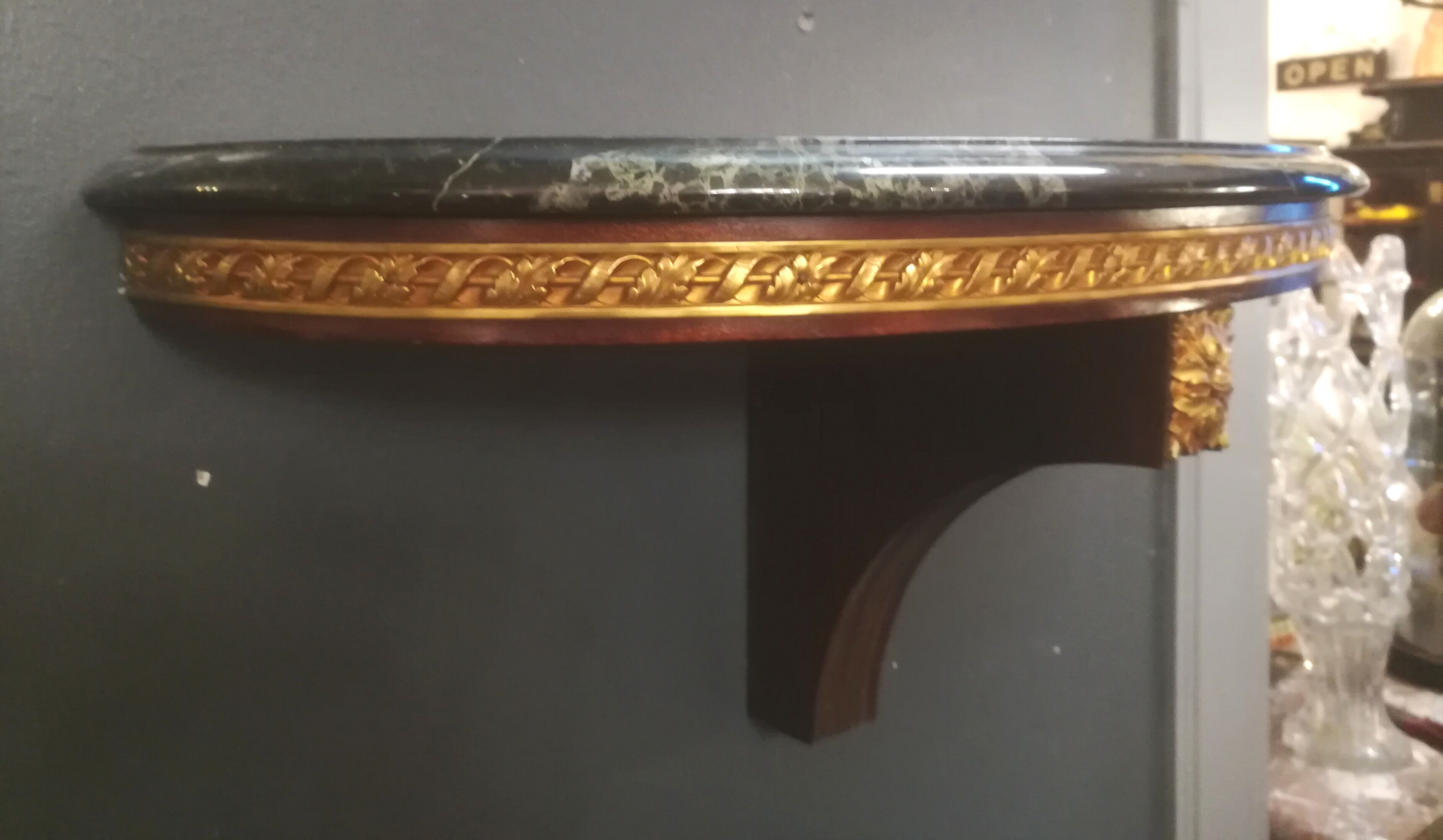 Louis XVI style wall lamp console