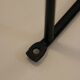 String shelf in wood and black metal